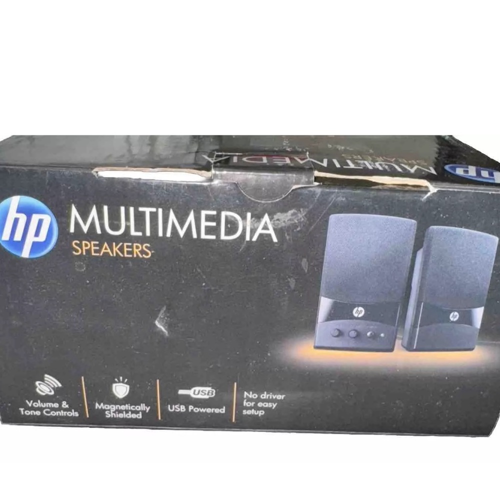 HP Multimedia Computer Speakers Set GL313AA In Original Box Tested - Picture 6 of 12